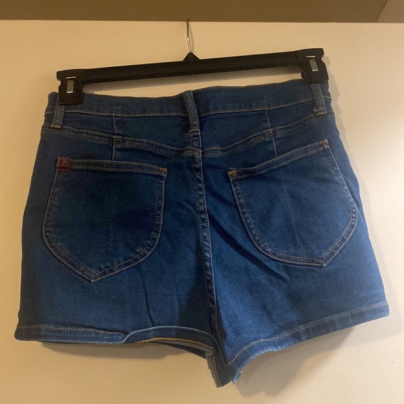 Vintage style high waist denim shorts - Picture 2 of 4